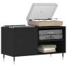 Stylish Black Record Cabinet - 85x38x48 cm | Hipo Market