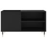 Stylish Black Record Cabinet - 85x38x48 cm | Hipo Market