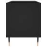 Stylish Black Record Cabinet - 85x38x48 cm | Hipo Market