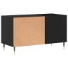 Stylish Black Record Cabinet - 85x38x48 cm | Hipo Market