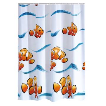 RIDDER Shower Curtain Clown 180x200 cm - Cheerful Bathroom Decor