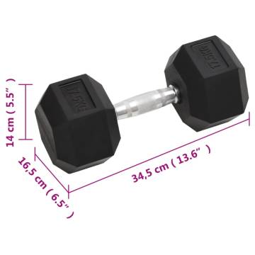 Dumbbell 17.5 kg Cast Iron - Durable & Versatile Workouts