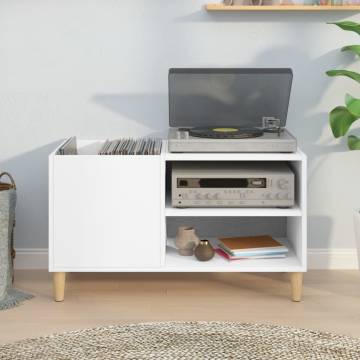 Stylish White Record Cabinet - 84.5x38x48 cm - Hipomarket