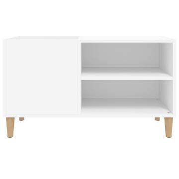 Stylish White Record Cabinet - 84.5x38x48 cm - Hipomarket