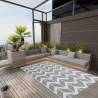 Outdoor Rug Grey 120x180 cm PP Colour white and grey Size 120 x 180 cm Quantity in Package 1 