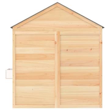 Playhouse with Lockable Door & Flower Pots | Solid Wood Fir