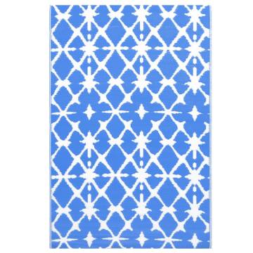 Trendy Outdoor Carpet Blue & White 190x290 cm | HipoMarket