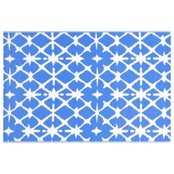 Trendy Outdoor Carpet Blue & White 190x290 cm | HipoMarket