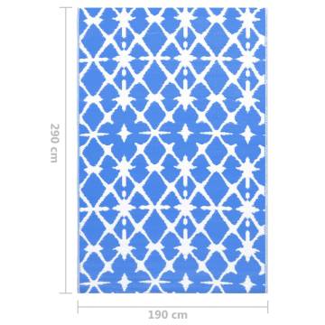 Trendy Outdoor Carpet Blue & White 190x290 cm | HipoMarket