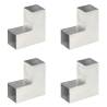 Post Connectors 4 pcs L Shape Galvanised Metal 81x81 mm Size 81 x 81 mm Quantity in Package 4 Shape l shape 