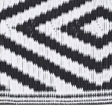 Trendy Outdoor Rug Black 80x250 cm - Stylish & Cozy