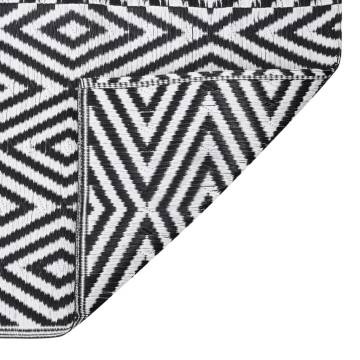 Trendy Outdoor Rug Black 80x250 cm - Stylish & Cozy