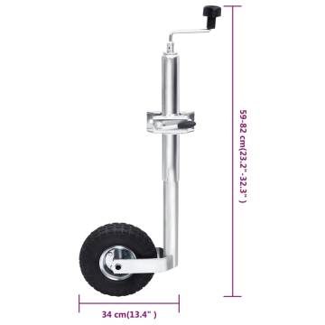 Jockey Wheel 48 mm - Robust & Rust-Resistant Trailer Support