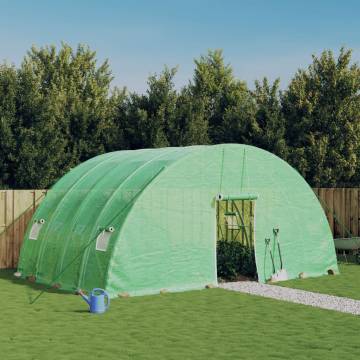 Greenhouse with Steel Frame Green 24 m² | Buy Online