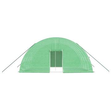 Greenhouse with Steel Frame Green 24 m² | Buy Online