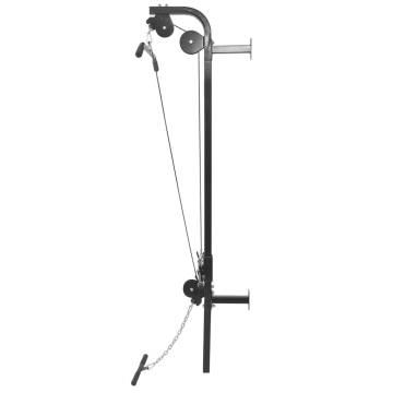 Wall-Mounted Power Tower with 40 kg Weight Plates - Durable & Stable