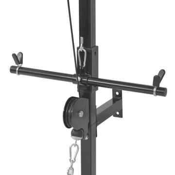 Wall-Mounted Power Tower with 40 kg Weight Plates - Durable & Stable