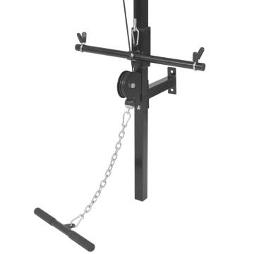 Wall-Mounted Power Tower with 40 kg Weight Plates - Durable & Stable