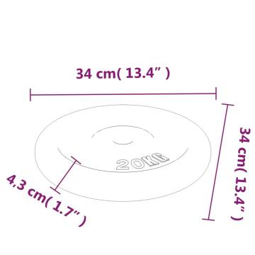 40 kg Cast Iron Weight Plate - Durable & Versatile Training