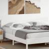 Headboard White 200 cm Solid Wood Pine Colour white Size 200 cm Quantity in Package 1 