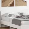 Headboard White 150 cm Solid Wood Pine Colour white Size 150 cm Quantity in Package 1 