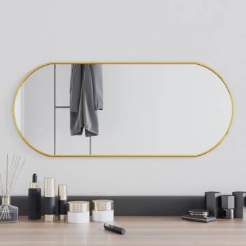 Wall Mirror Gold 70x30 cm Oval | Stylish Home Decor