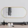 Wall Mirror Gold 70x30 cm Oval Colour gold Size 70 x 30 cm Quantity in Package 1 