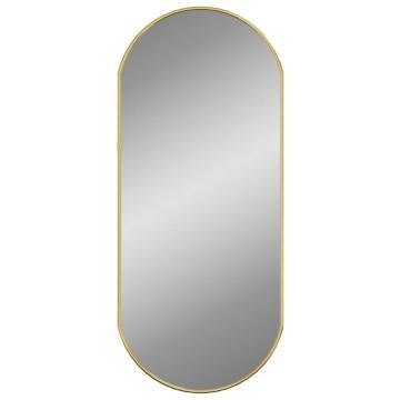 Wall Mirror Gold 70x30 cm Oval | Stylish Home Decor