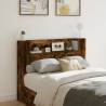 Headboard Cabinet with LED Smoked Oak 140x16.5x103.5 cm Colour smoked oak Size 140 x 16.5 x 103.5 cm Quantity in Package 1 