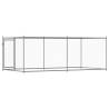 Durable Galvanised Steel Dog Cage with Door - 4x2x1.5m Grey