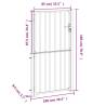 Stainless Steel Garden Gate 100x180 cm for Secure Entry