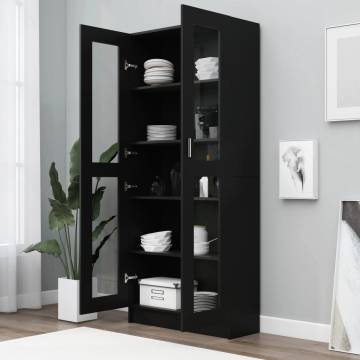 Vitrine Cabinet Black - Stylish Storage & Display Solution