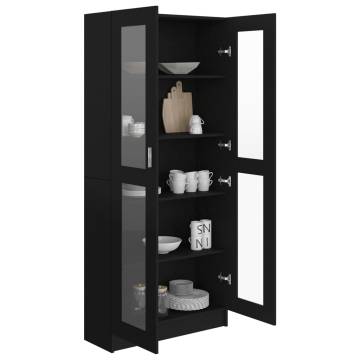 Vitrine Cabinet Black - Stylish Storage & Display Solution