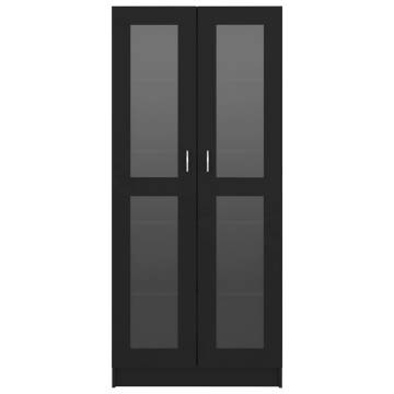 Vitrine Cabinet Black - Stylish Storage & Display Solution