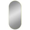 Gold Oval Wall Mirror 100x45 cm - Minimalistic Decor