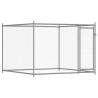 Durable Grey Dog Cage with Doors - 4x2x1.5m Galvanised Steel