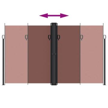 Retractable Side Awning Brown 200x1000 cm - Hipomarket