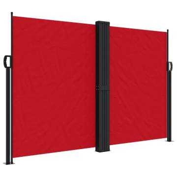 Retractable Side Awning Red 160x1000 cm - Hipomarket