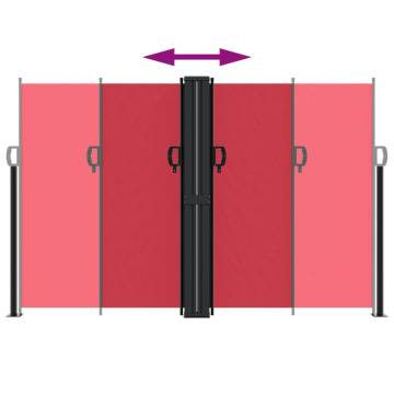 Retractable Side Awning Red 160x1000 cm - Hipomarket