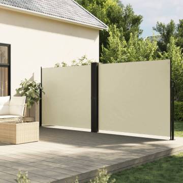 Retractable Side Awning Cream 180x1000 cm - Privacy Solution