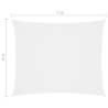 Sunshade Sail Oxford Fabric 6x7m - White Outdoor Protection