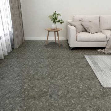 Self-adhesive PVC Flooring Planks - Durable & Stylish Grey