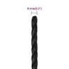 Durable Black 8mm Polypropylene Work Rope - 100m | HipoMarket