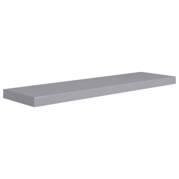 Floating Wall Shelf Grey - Stylish MDF Home Decor | HipoMarket