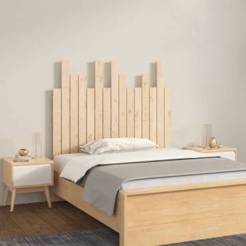 Elegant Solid Wood Pine Wall Headboard 95.5x3x80 cm