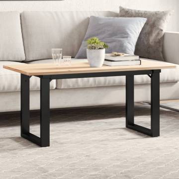 Stylish Cast Iron O-Frame Coffee Table Legs - 80x40x43 cm