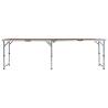 Foldable Aluminium Camping Table 240x60 cm - Portable & Durable