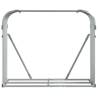 Log Holder Silver 120x45x100 cm Galvanised Steel - Durable Storage