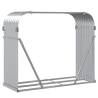 Log Holder Silver 120x45x100 cm Galvanised Steel - Durable Storage