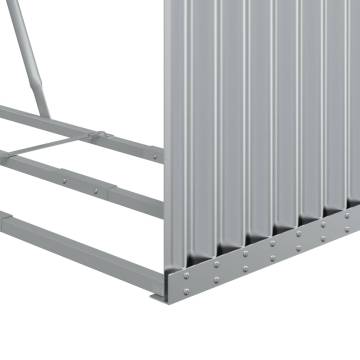 Log Holder Silver 120x45x100 cm Galvanised Steel - Durable Storage